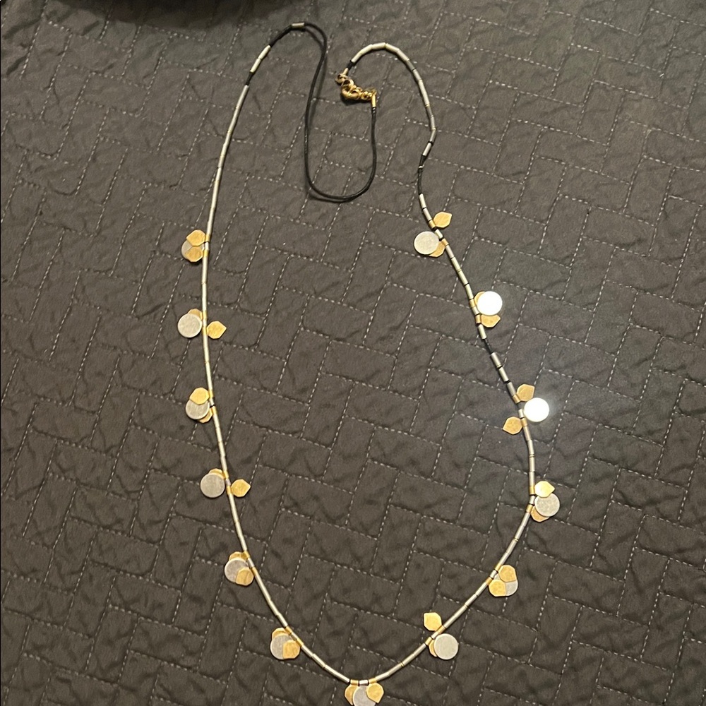 Madewell Gold and Silver Coin Necklace